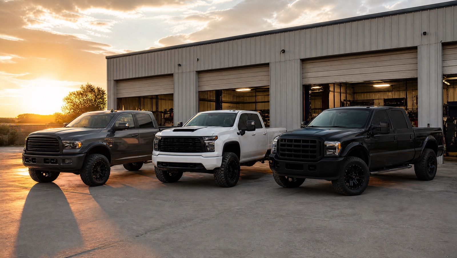 Ram 2500, Silverado 2500 and F-250 diesel trucks